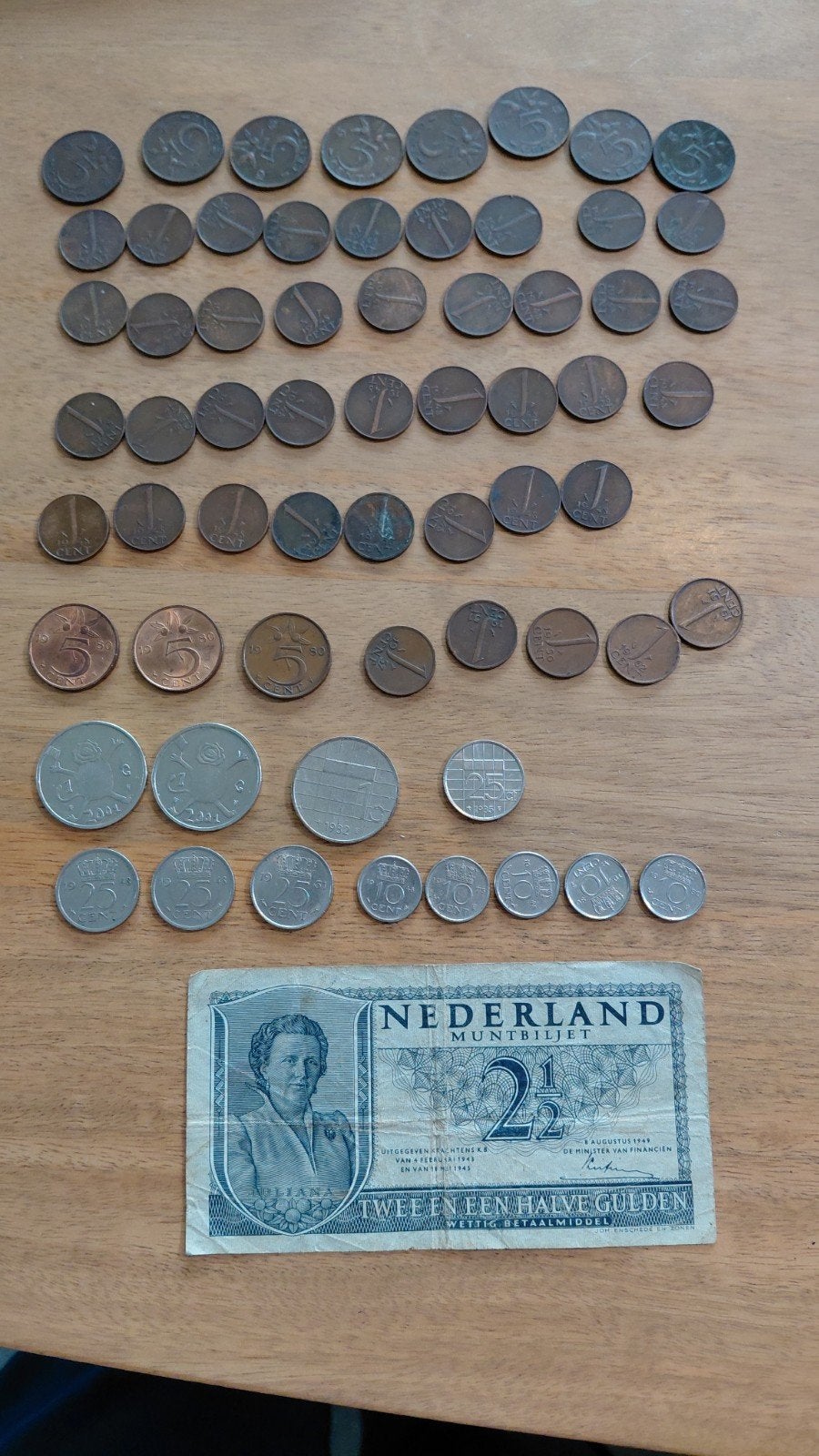 Partij oude Nederlandse munten en 2,5 gulden biljet, Postzegels en Munten, Munten en Bankbiljetten | Verzamelingen, Ophalen of Verzenden