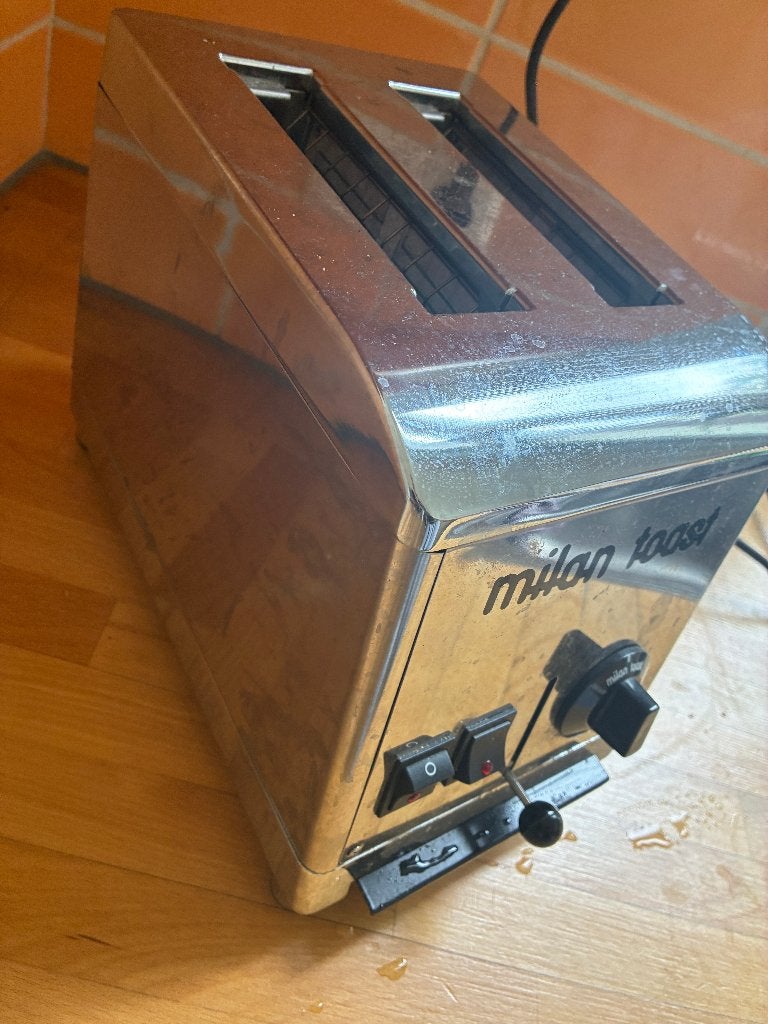 Milantoast broodrooster, Ophalen, Gebruikt