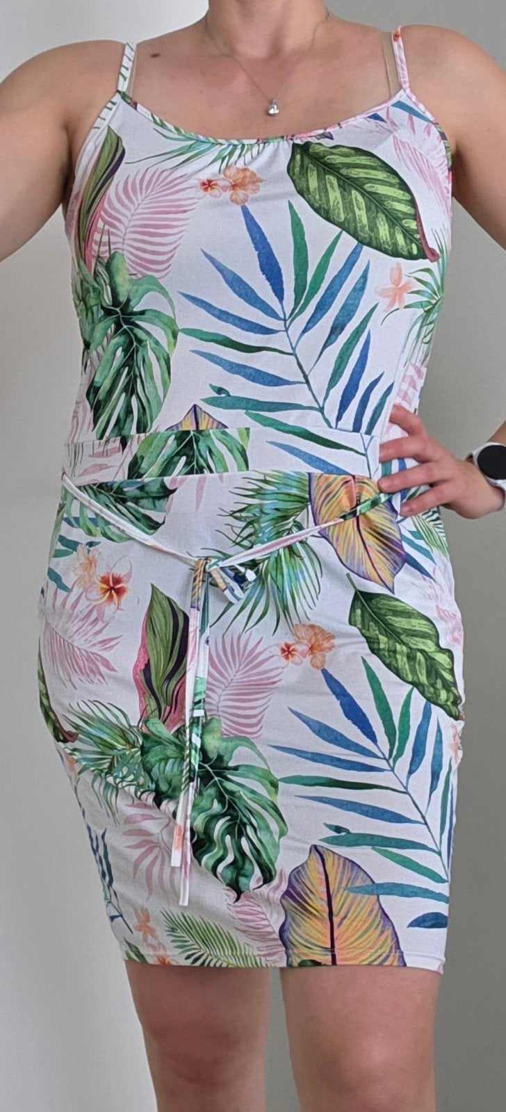 Sophia Pure Feminine zomerjurk bloemenprint L/XL, Overige kleuren, Maat 46/48 (XL) of groter, Ophalen of Verzenden, Zo goed als nieuw