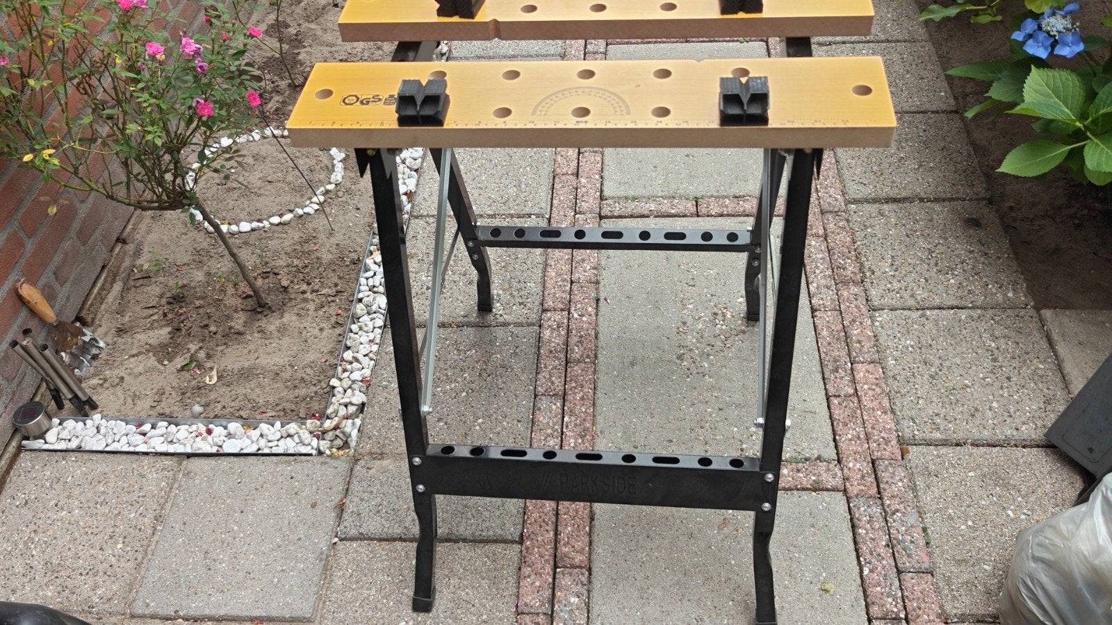 Parkside Werktafel - Inklapbaar en Draagbaar, Doe-het-zelf en Verbouw, Werkbanken, Ophalen of Verzenden