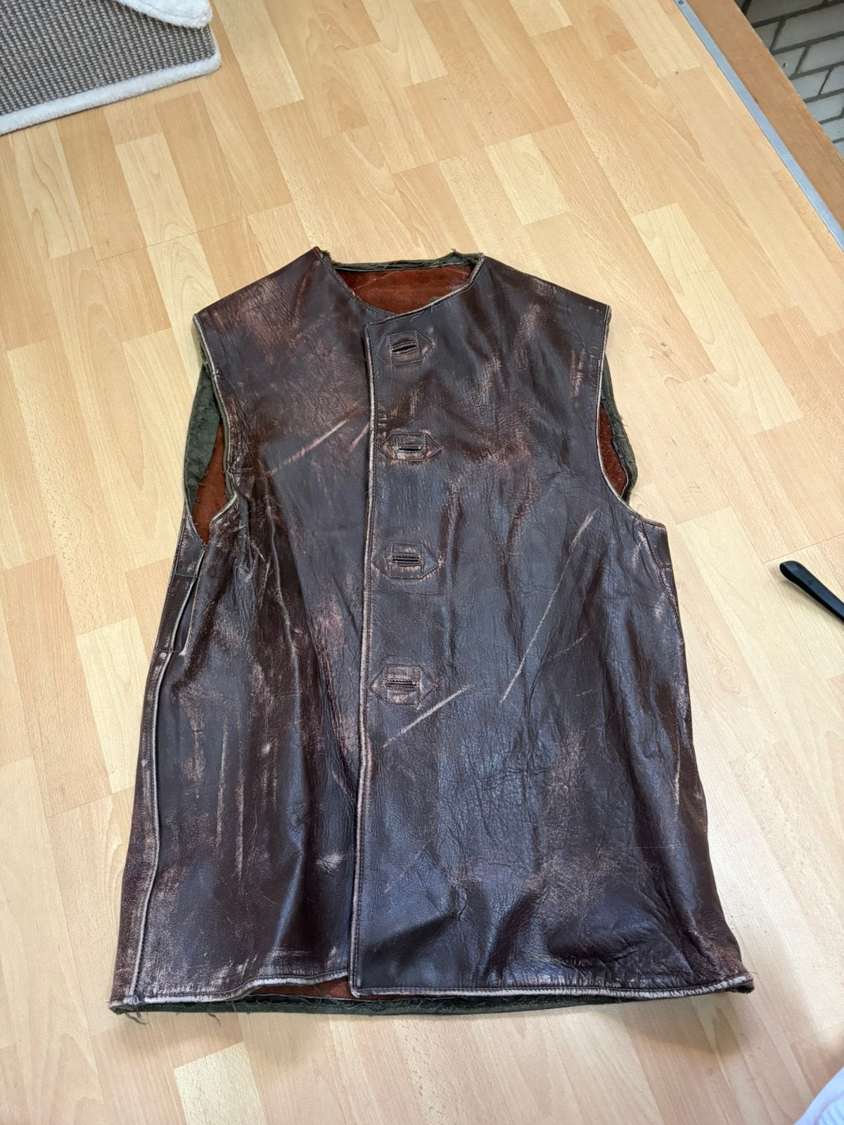 Britse ww2 leather jerkin, Verzamelen, Militaria | Tweede Wereldoorlog, Ophalen of Verzenden, Engeland, Kleding of Schoenen