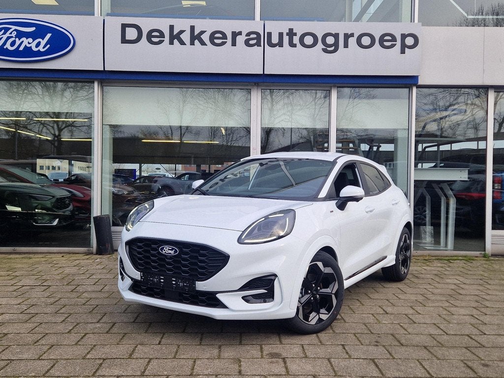 ford Puma 1.0 EcoBoost Hybrid 125PK ST-Line X 18 Inch velgen, Auto's, Ford, Voorwielaandrijving, 125 pk, Puma, Leder en Stof