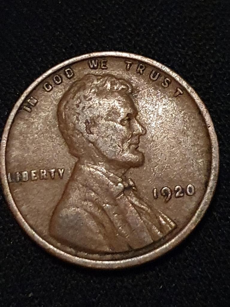 Oude one cent uit 1920 Amerika., Postzegels en Munten, Munten | Amerika, Ophalen of Verzenden, Noord-Amerika, Losse munt