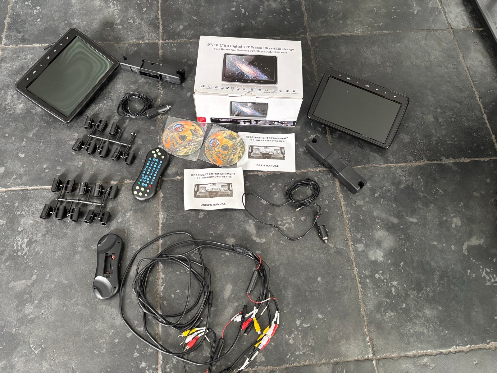 Autoschermen 10.1 inch met dvd-speler, HDMI, USB, SD, Gebruikt, Draagbaar, Ophalen, Overige merken