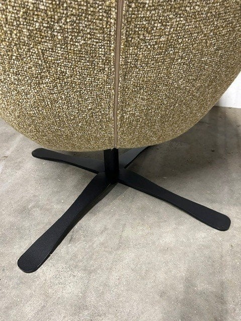 Groene gestoffeerde fauteuil, Huis en Inrichting, Fauteuils, Ophalen, Nieuw, Visser meubelen, Stof