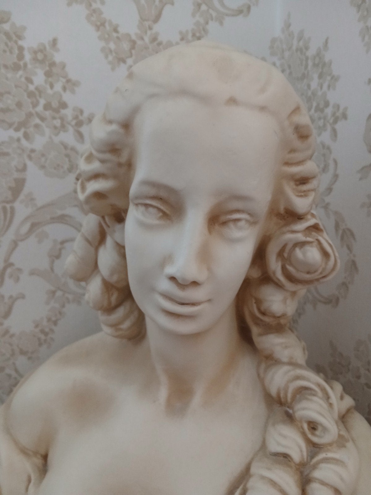 Decoratieve Buste van een Vrouw in Klassieke Stijl, Buste, Ophalen of Verzenden, Handgemaakt, 20 - 50 cm