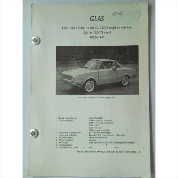 Glas 1004 1204 Vraagbaak losbladig 1962-1965 #2 Nederlands, Ophalen of Verzenden, Gelezen, Overige merken