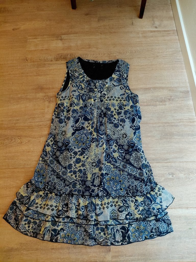 Jurk, Kleding | Dames, Blauw, Ophalen of Verzenden, Zo goed als nieuw, Maat 36 (S)