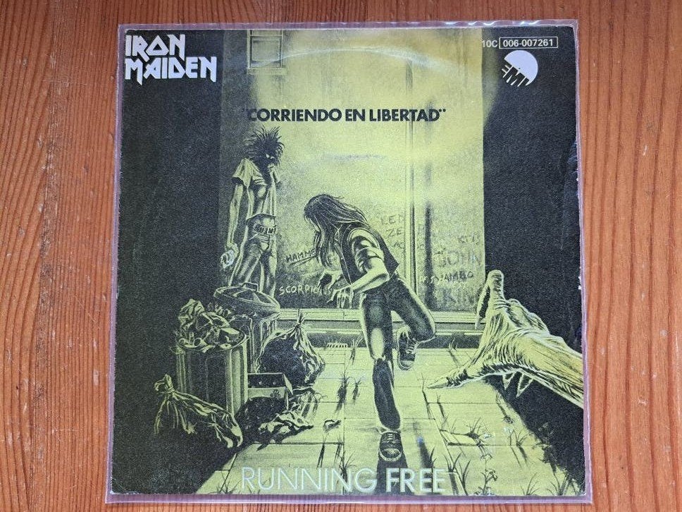 Iron Maiden, 7” single: Corriendo en Libertad (Running Free), Ophalen of Verzenden, Zo goed als nieuw, 7 inch