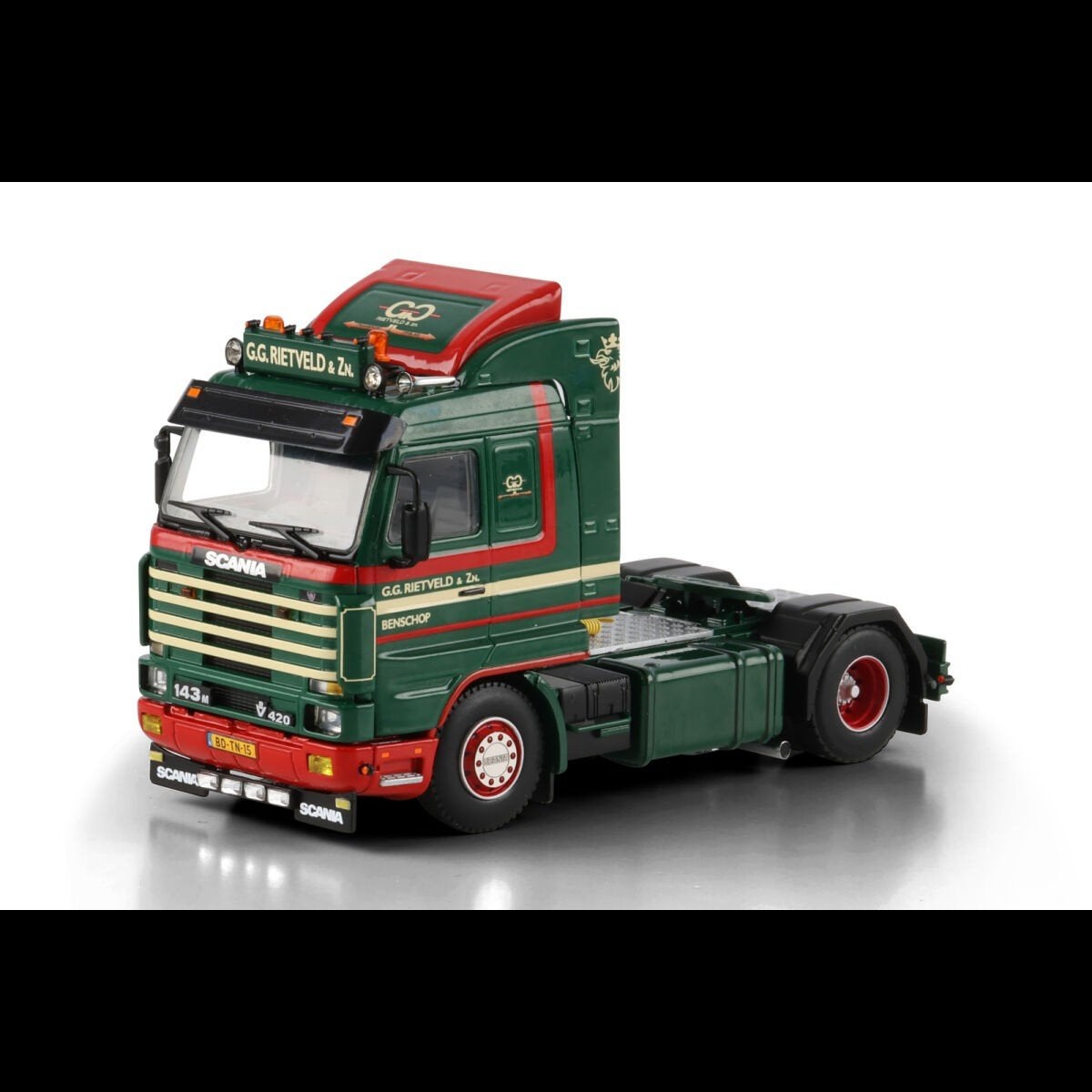 Scania 143M Streamline 2achs Zugmaschine - G.G. RIETVELD, Ophalen of Verzenden, Nieuw, Bus of Vrachtwagen, Tekno