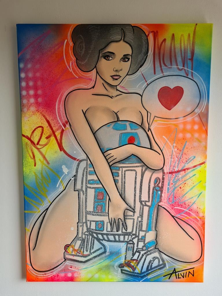 Popart, kunst, wanddecoratie, Alvin Silvrants, Ophalen of Verzenden