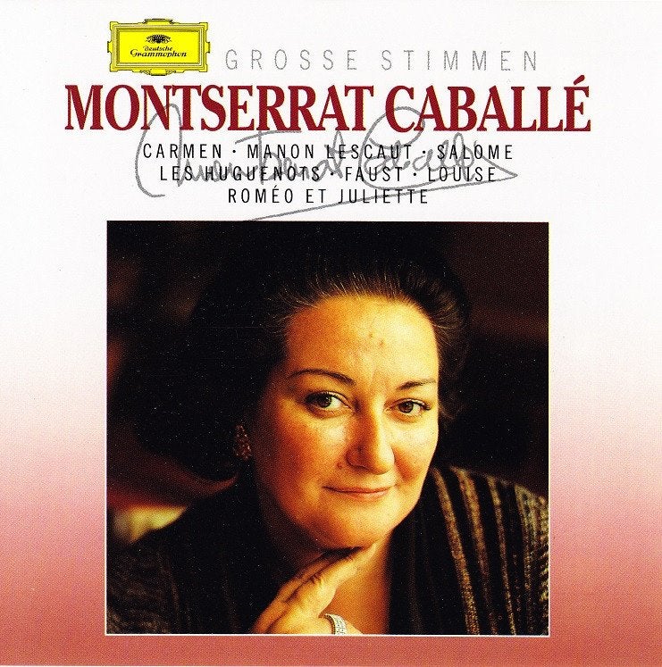 SALE->CD MONTSERRAT CABALLÉ - Grosse Stimmen, Ophalen of Verzenden, Classicisme, Zo goed als nieuw, Kamermuziek