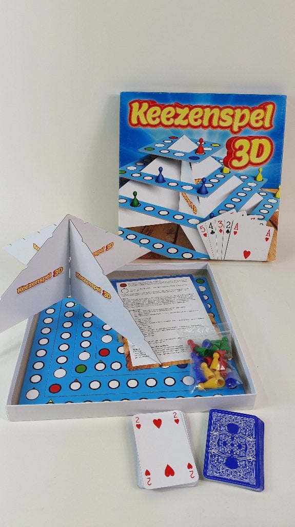 Keezenspel 3D, oer Hollands gezelschapsspel. 6B9, Tweedehands verkoop, Tweedehands verkoop, Gebruikt, Ophalen of Verzenden