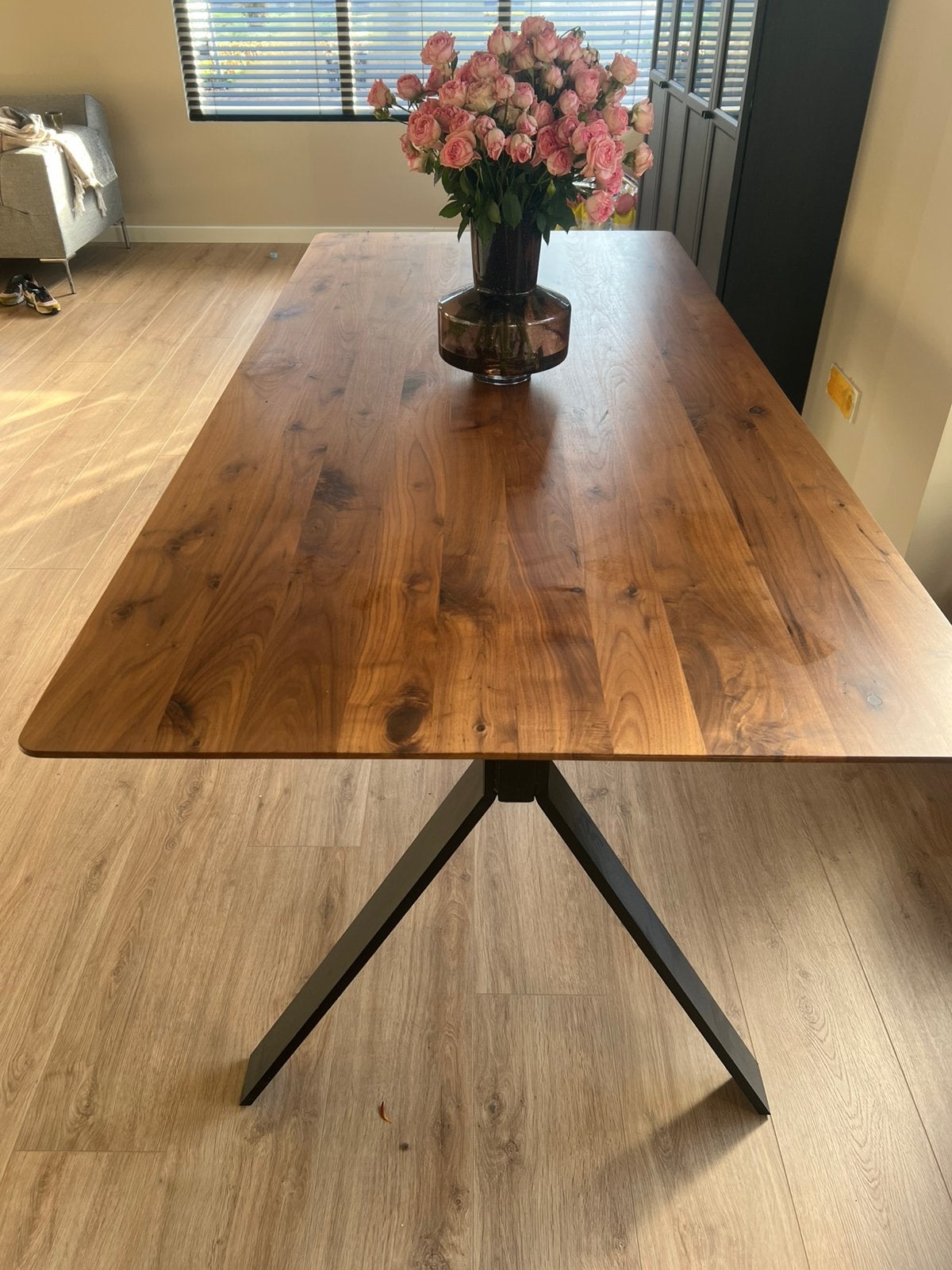 Eettafel Goossens - 220x100, Ophalen, Zo goed als nieuw, Rechthoekig, 50 tot 100 cm