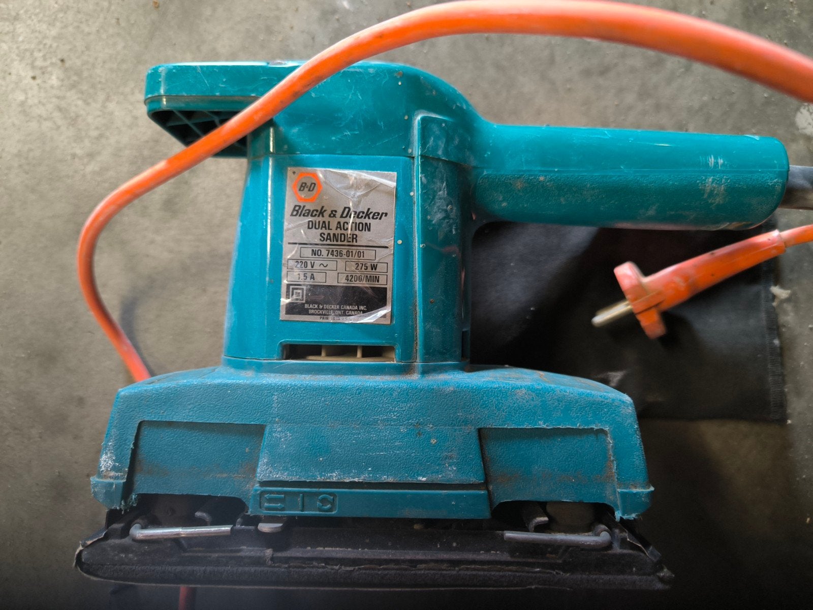 Black & Decker Dual Action Schuurmachine, Ophalen, Gebruikt, Minder dan 600 watt, Overige typen