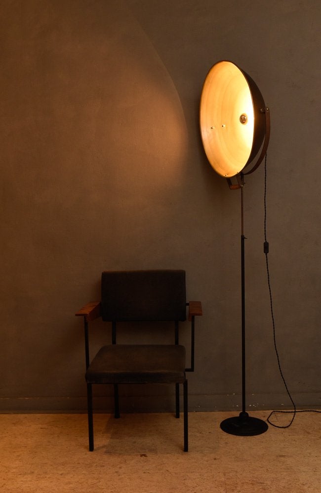 Vintage Industriële Staande Lamp, Ophalen, Gebruikt, 2e hands item, E27 (groot)