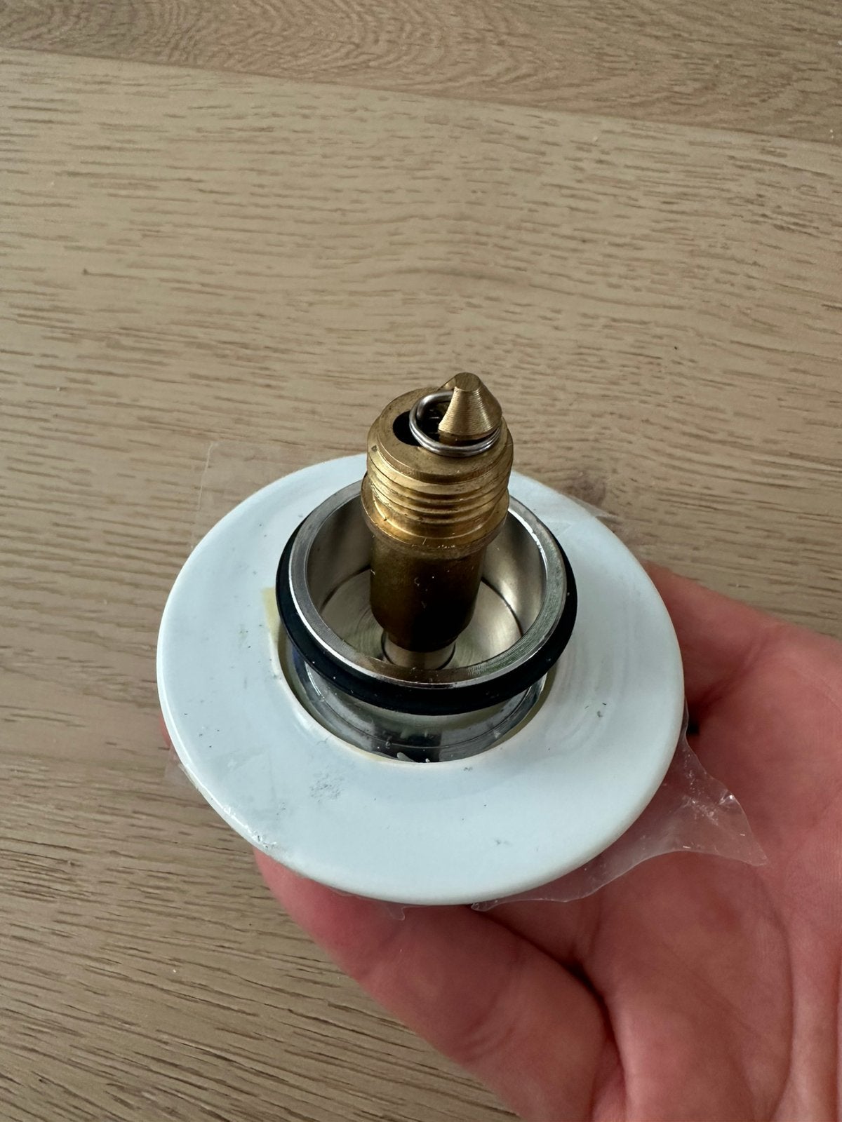 Saniclear Solid Surface Clickwaste Wit, Doe-het-zelf en Verbouw, Sanitair, Nieuw, Wastafel, Ophalen of Verzenden