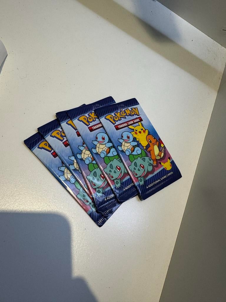 Pokemon Trading Card 25 anniversary mcdonalds packs 2021 5X, Verzenden, Nieuw, Booster