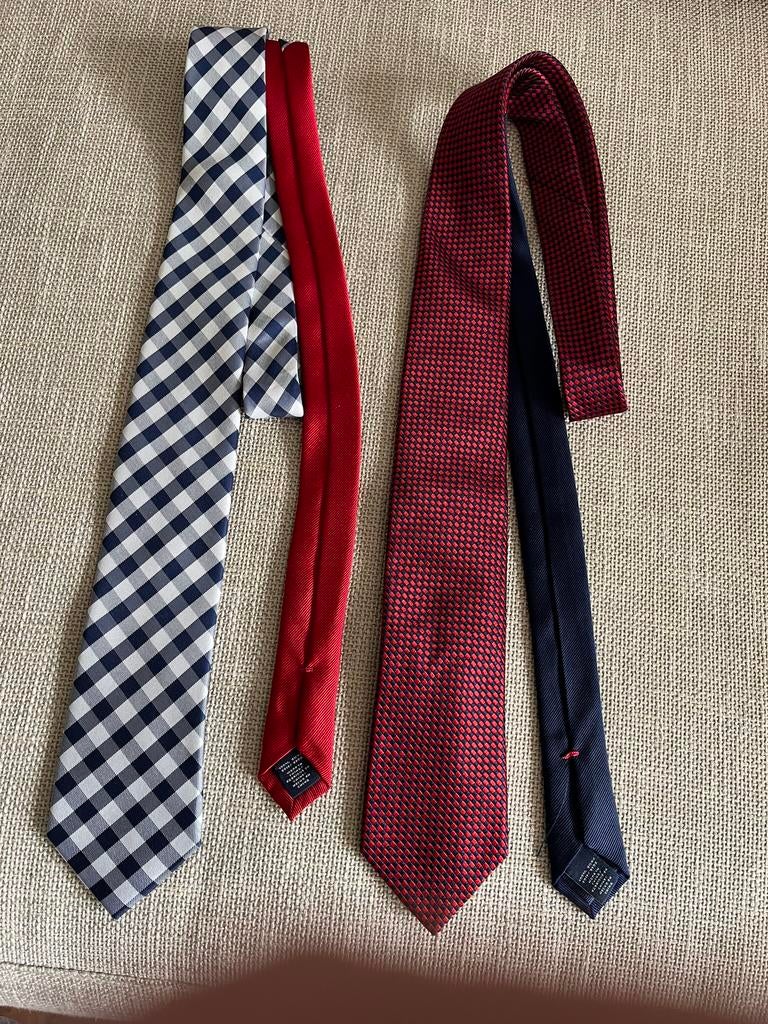 Zijden stropdassen Tommy Hilfiger, Kleding | Heren, Stropdassen, Verzenden, Zo goed als nieuw, Overige kleuren