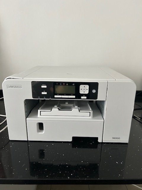 Sawgrass SG500 sublimatieprinter + Calortrans mokkenpers, Computers en Software, Printers, Ophalen, Zo goed als nieuw