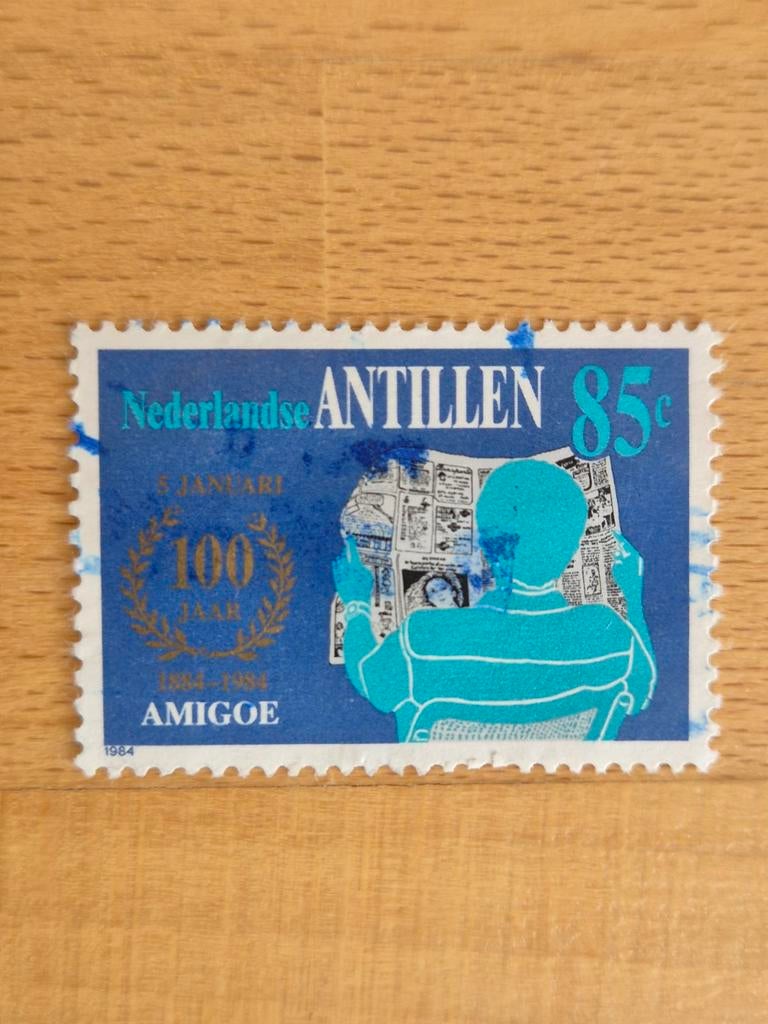 Nederlandse Antillen 1984 dagblad, Ophalen of Verzenden, Gestempeld