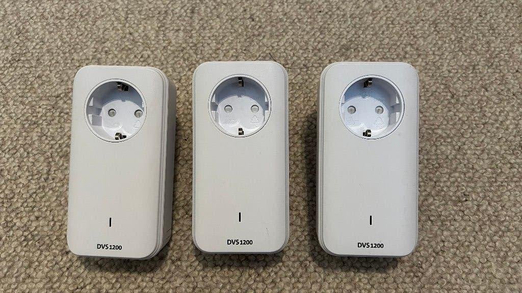 KPN DVS-1200 draadloze verbindingsset – 3 adapters, Ophalen of Verzenden, Zo goed als nieuw, Router, KPN