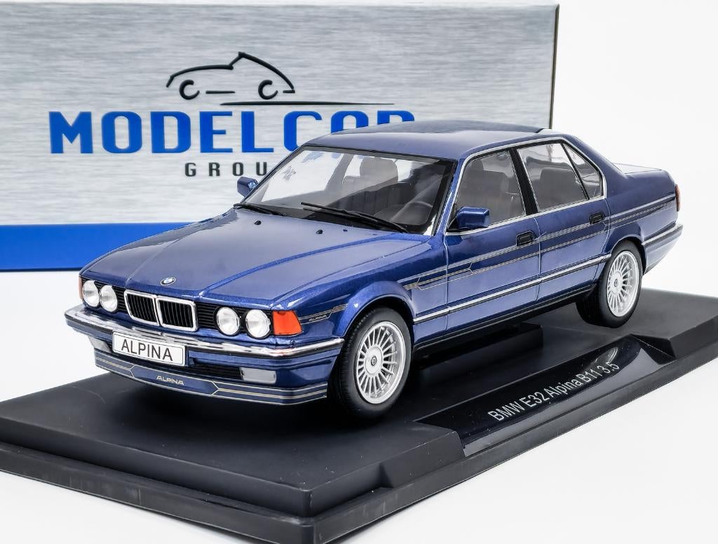 1:18 BMW E32 Alpina B11 3.5 - Blauw metallic NIEUW!, Overige merken, MCG, Auto, .