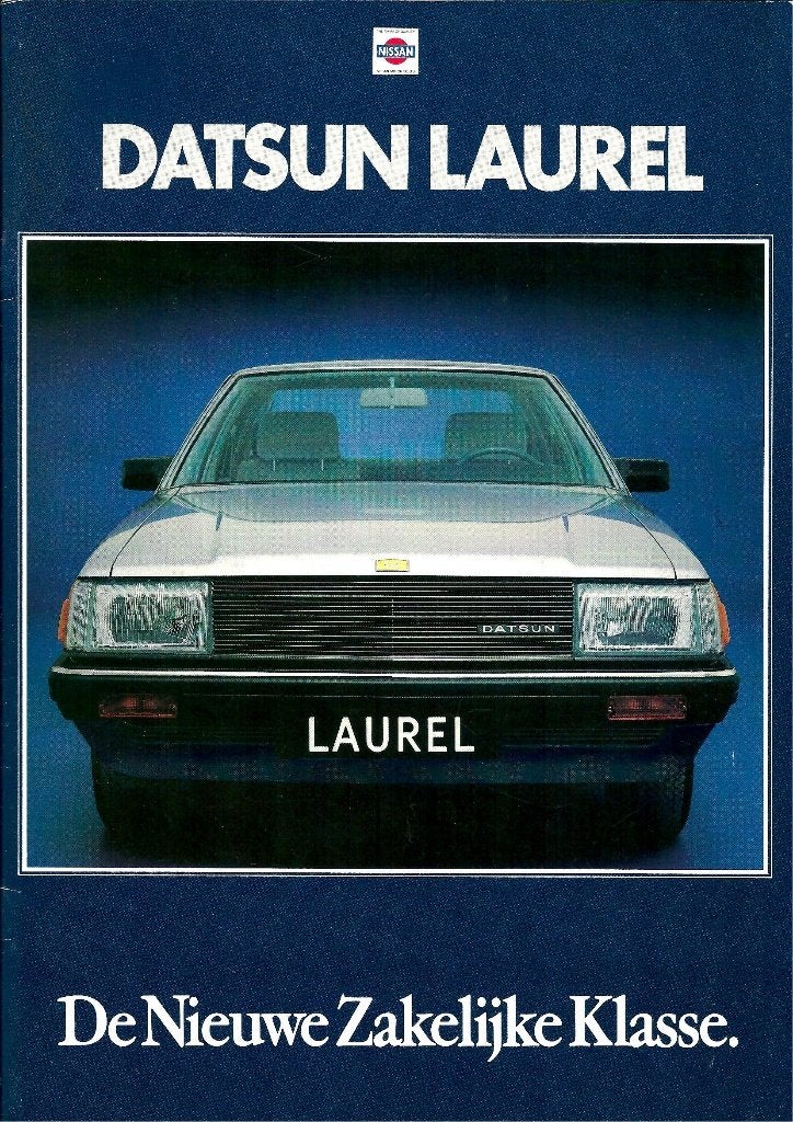 Brochure Datsun Laurel 1981, Ophalen of Verzenden, Gelezen, Overige merken