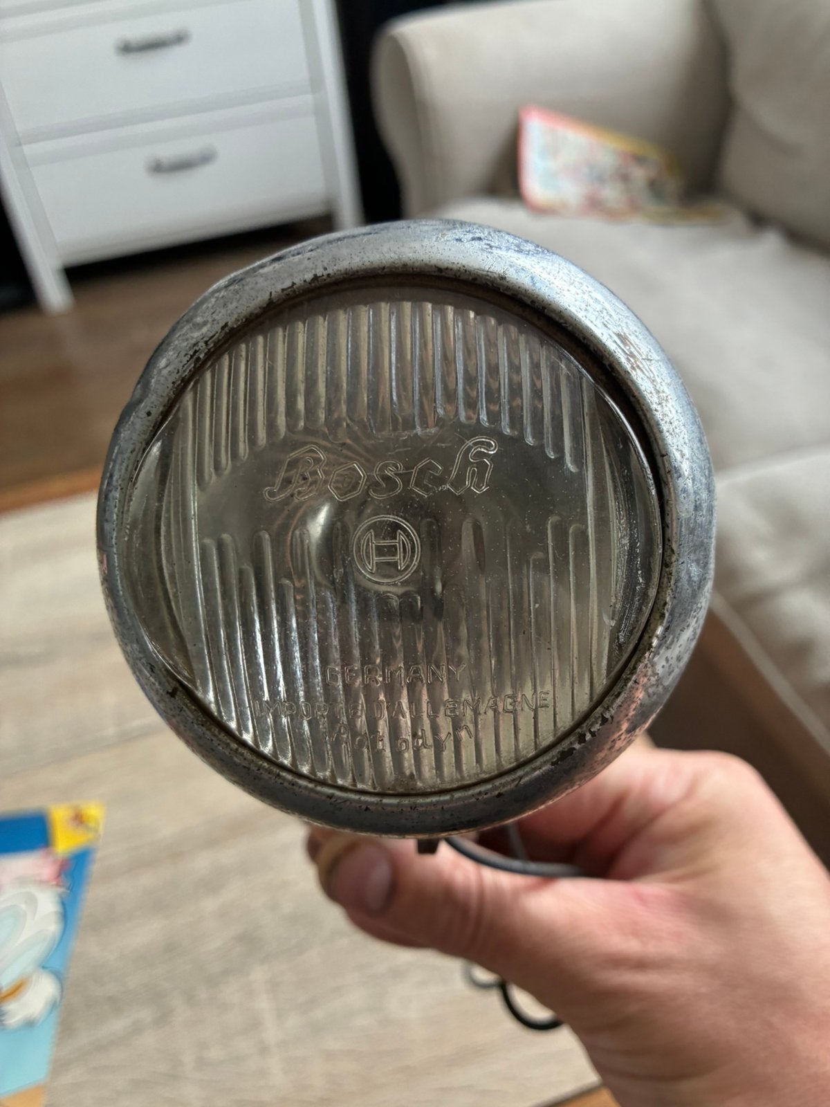 Antieke Bosch koplamp, Ophalen of Verzenden, Zo goed als nieuw, Dynamo, Voorlicht