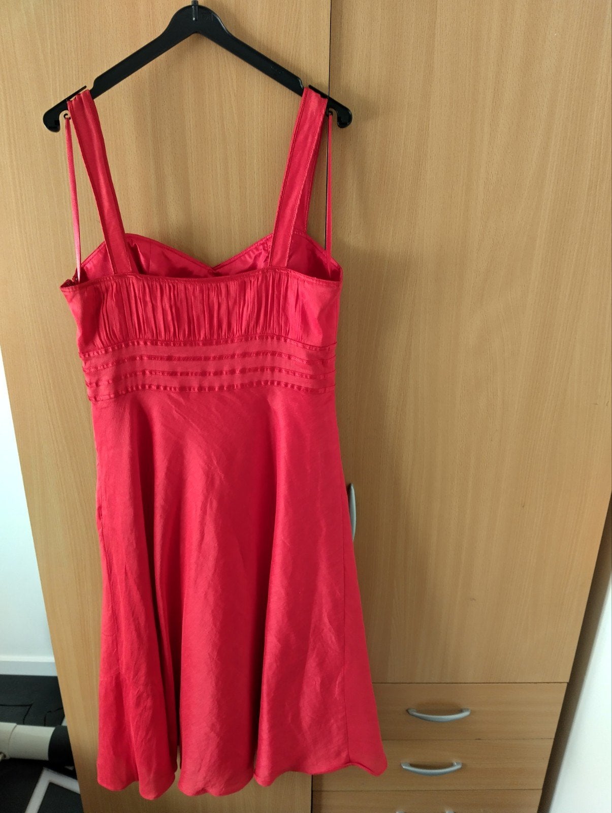 Monsoon A-lijn Jurk Maat 40 Rood, Kleding | Dames, Jurken, Maat 38/40 (M), Ophalen of Verzenden, Zo goed als nieuw, Knielengte