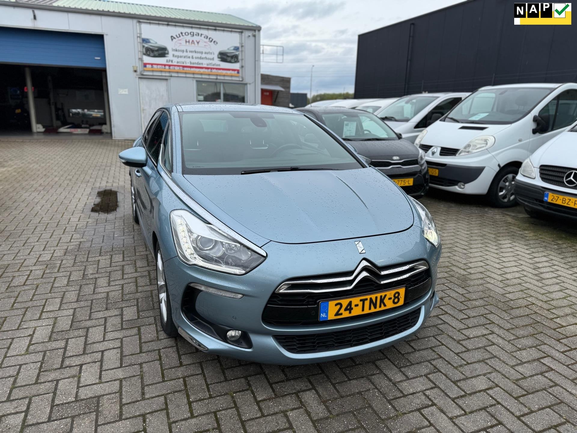 Citroen DS5 1.6 THP Chic|Soms Storing Lampje Brand........, Gebruikt, Blauw, Bedrijf, 1598 cc
