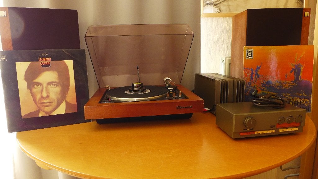 Vintage Hifi set: Quad 33 303 - Garrard SL-95B - Kef Corelli, Gebruikt, Losse componenten, Speakers, Ophalen