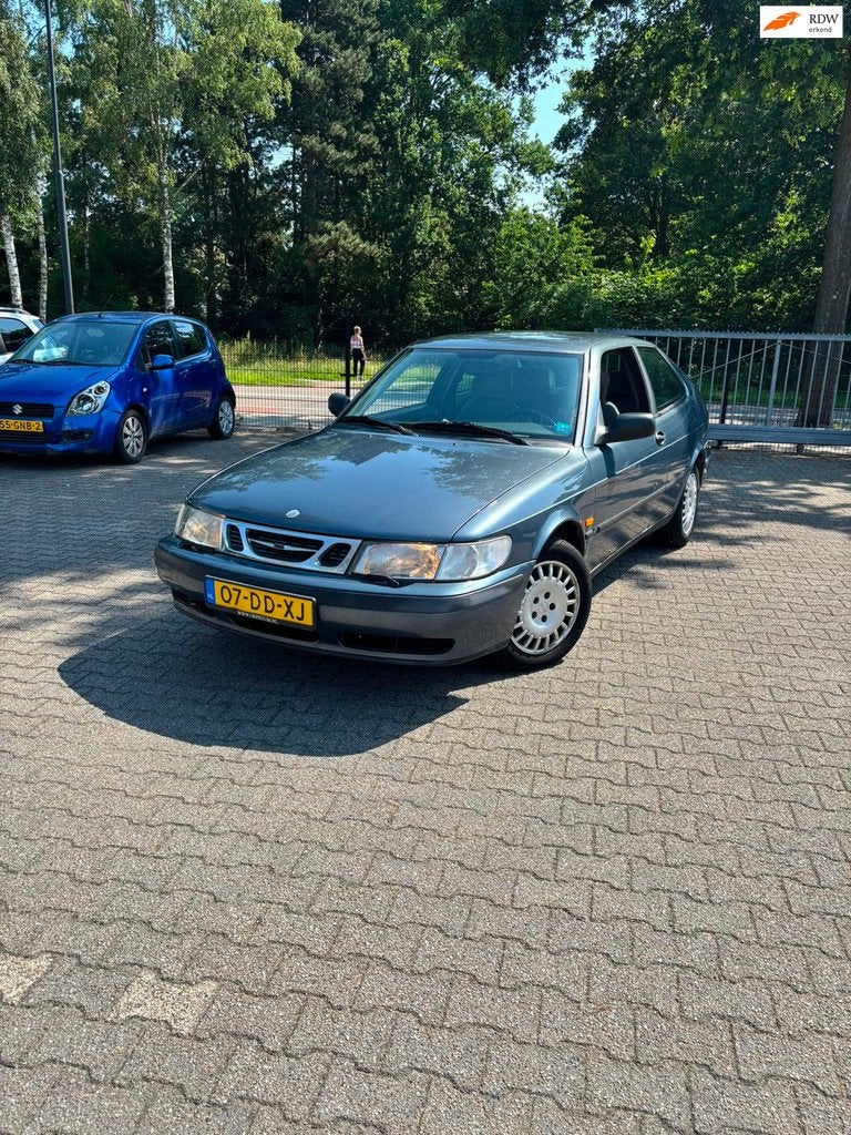 Saab 9-3 Coupé 2.0 S coupe, Auto's, Saab, Stof, Gebruikt, 4 cilinders, Blauw