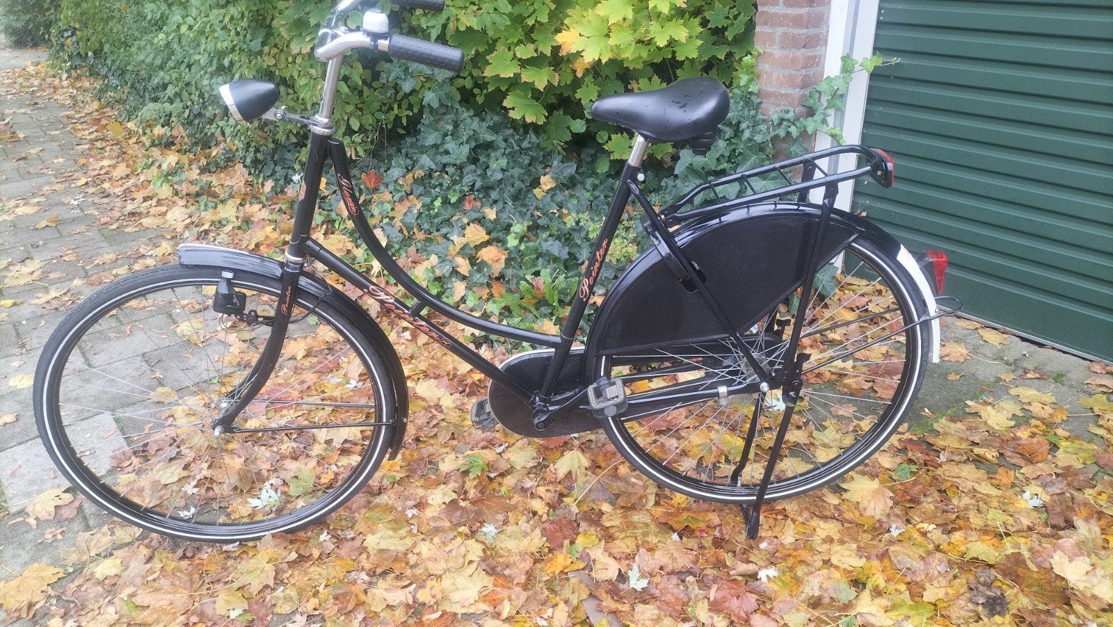 Damesfiets - Zwart - Gebruikt, Terugtraprem, Ophalen, Overige merken, 53 tot 56 cm