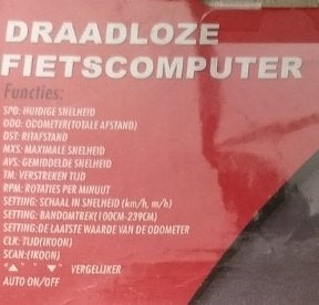 Fietscomputer Draadloos met 14 Functies, Ophalen of Verzenden, Draadloos, Nieuw