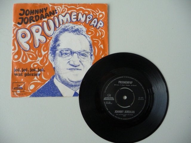 single JOHNNY JORDAAN - PRUIMENPAP -Imperial Records, Ophalen of Verzenden, Gebruikt, 7 inch, Nederlandstalig