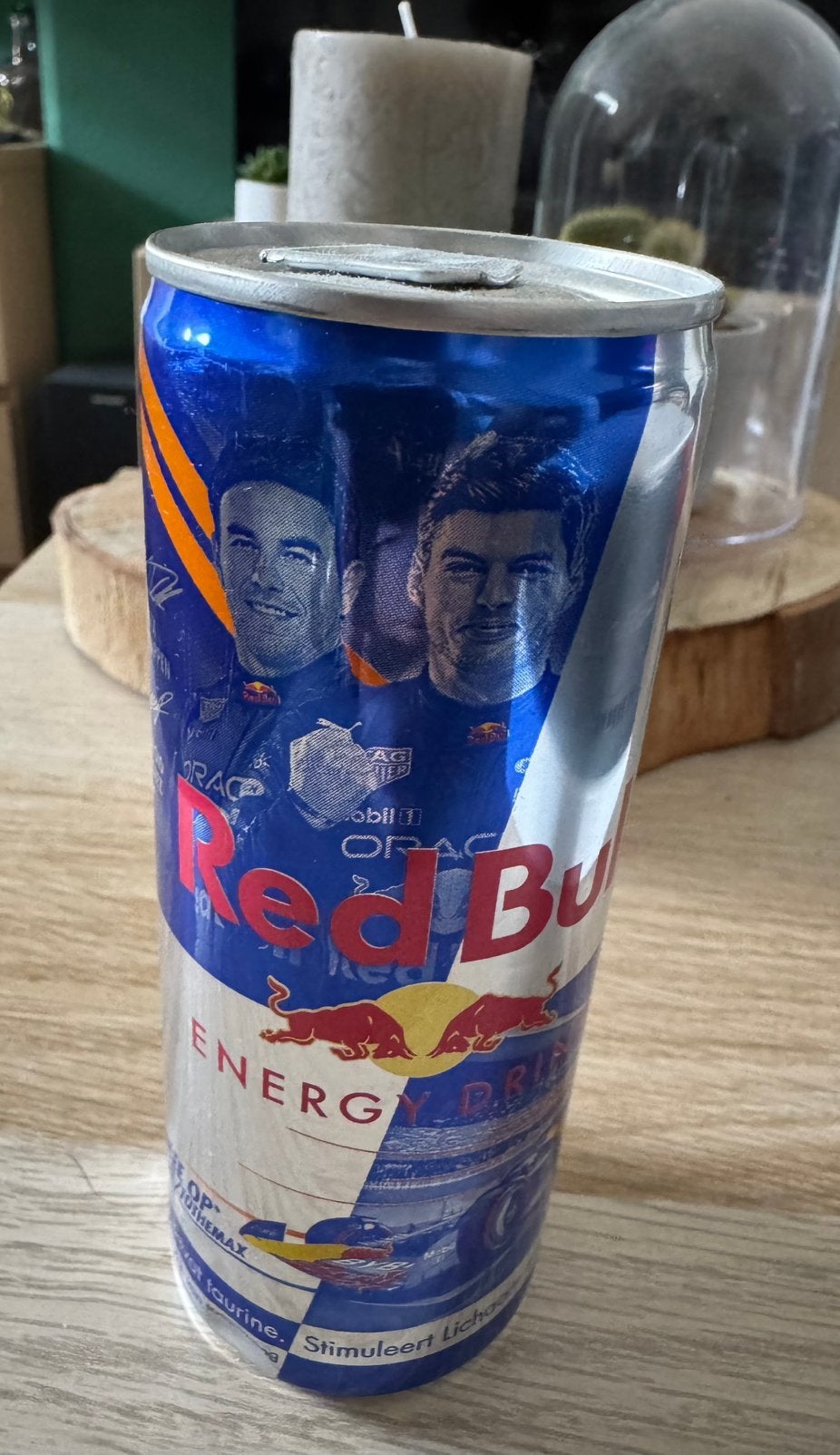 Redbull energyblikje Max verstappen 2022, Ophalen of Verzenden, Nieuw, Frisdrank, Overige merken