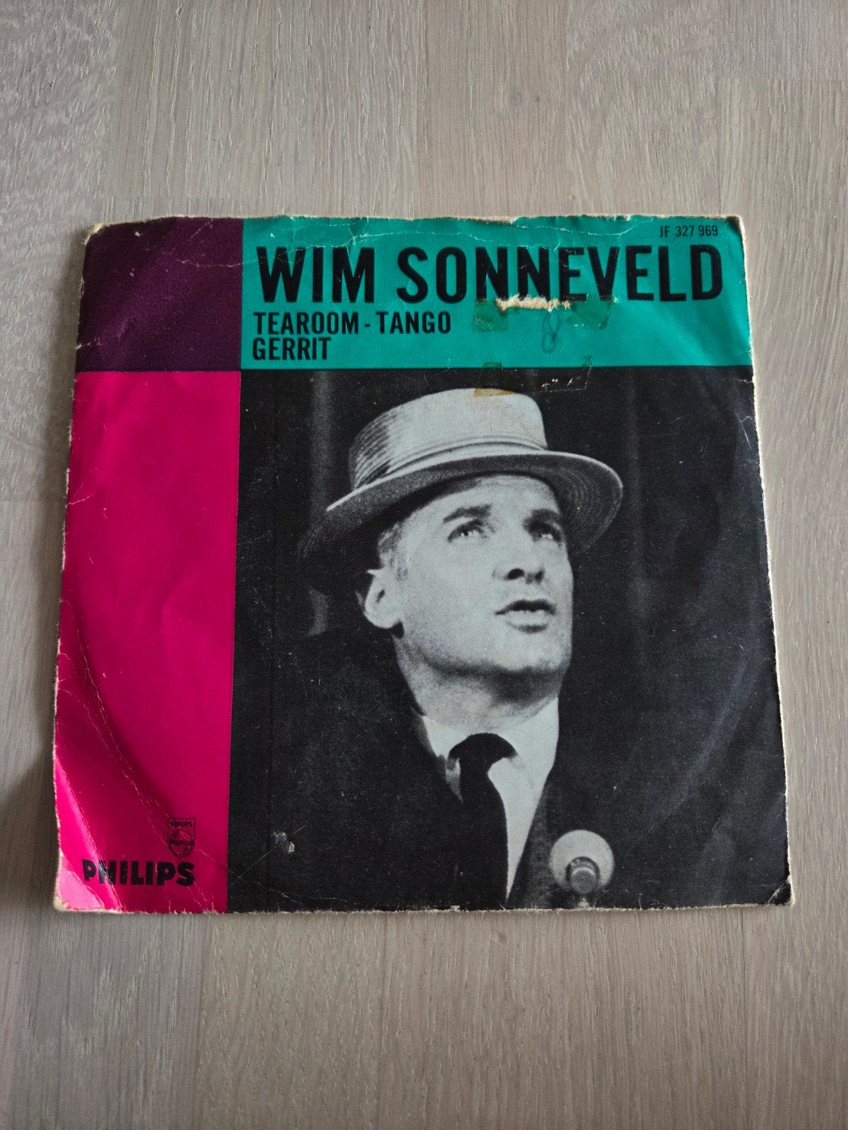 Wim Sonneveld - Tearoom-Tango / Gerrit (Philips 7 inch EP), Cd's en Dvd's, Vinyl | Nederlandstalig, Gebruikt, Ophalen of Verzenden