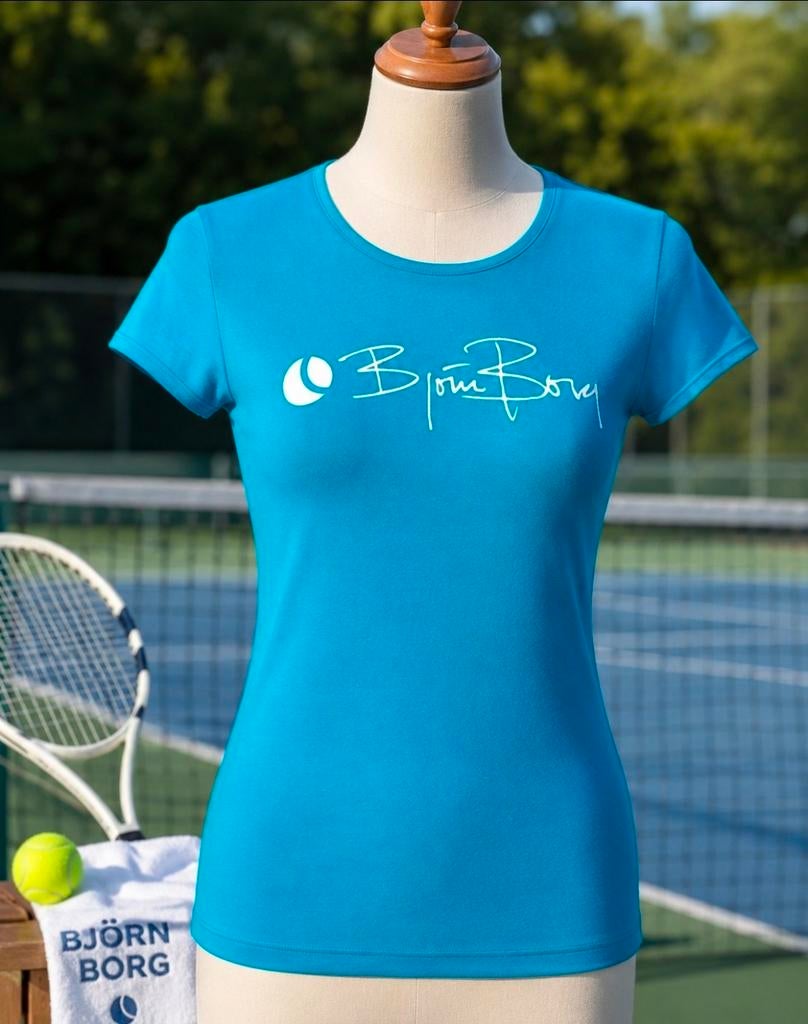 Björn Borg T-Shirt maat L, Kleding | Dames, Maat 38/40 (M), Blauw, Ophalen of Verzenden, Zo goed als nieuw