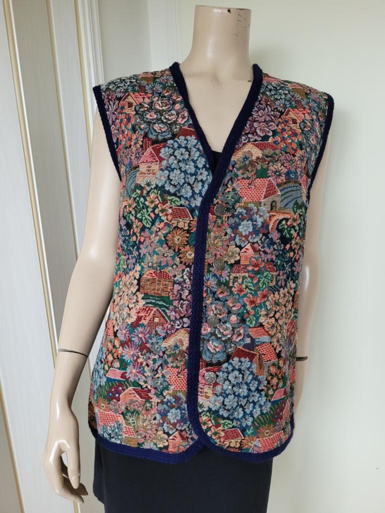 Goblin/tapestry gilet maat 38/M, Maat 38/40 (M), Blauw, Ophalen of Verzenden, Zo goed als nieuw