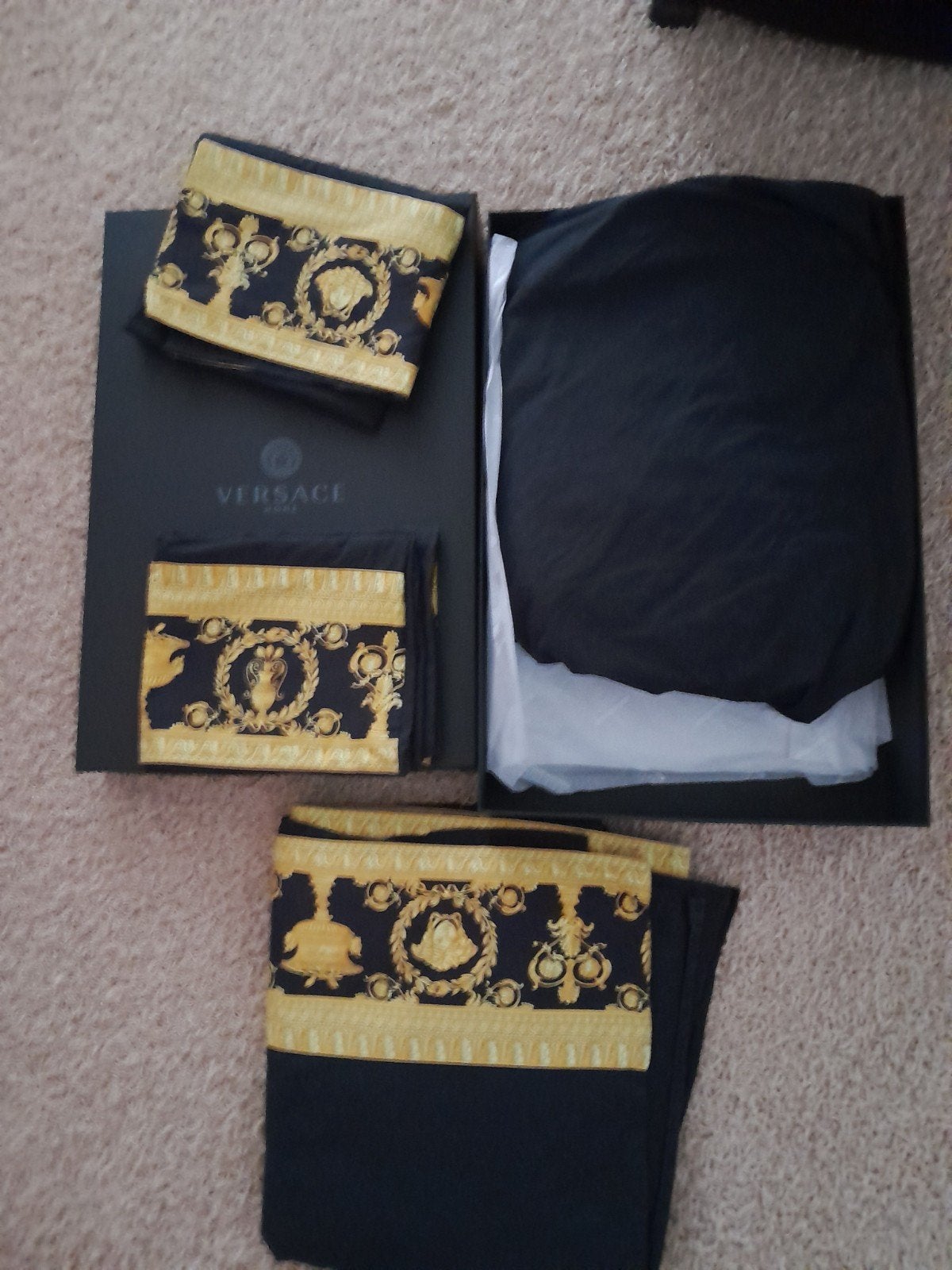 Gianni Versace beddengoed laken   zet 4 delig, Ophalen, Beddengoedset, Katoen, Inclusief kussenslopen