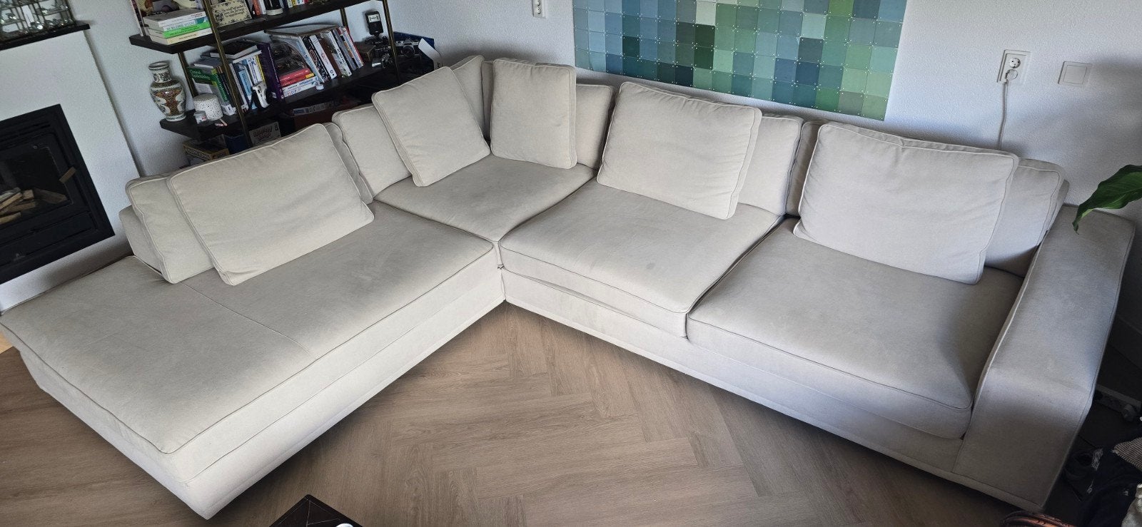 Sanders hoekbank licht beige "largo", Ophalen