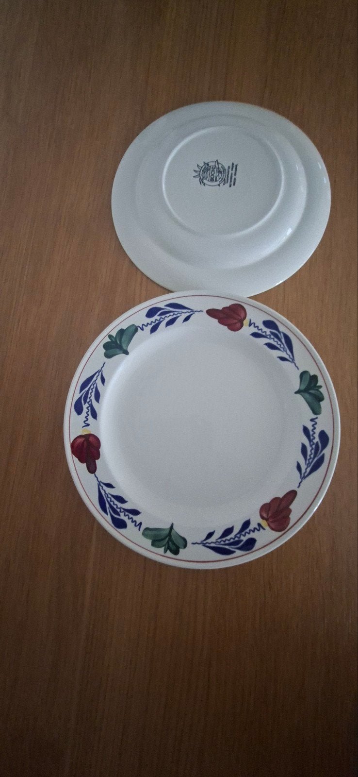 Boerenbont borden 21 cm 5 stuks, Ophalen of Verzenden, Zo goed als nieuw, Bord(en), Royal Boch
