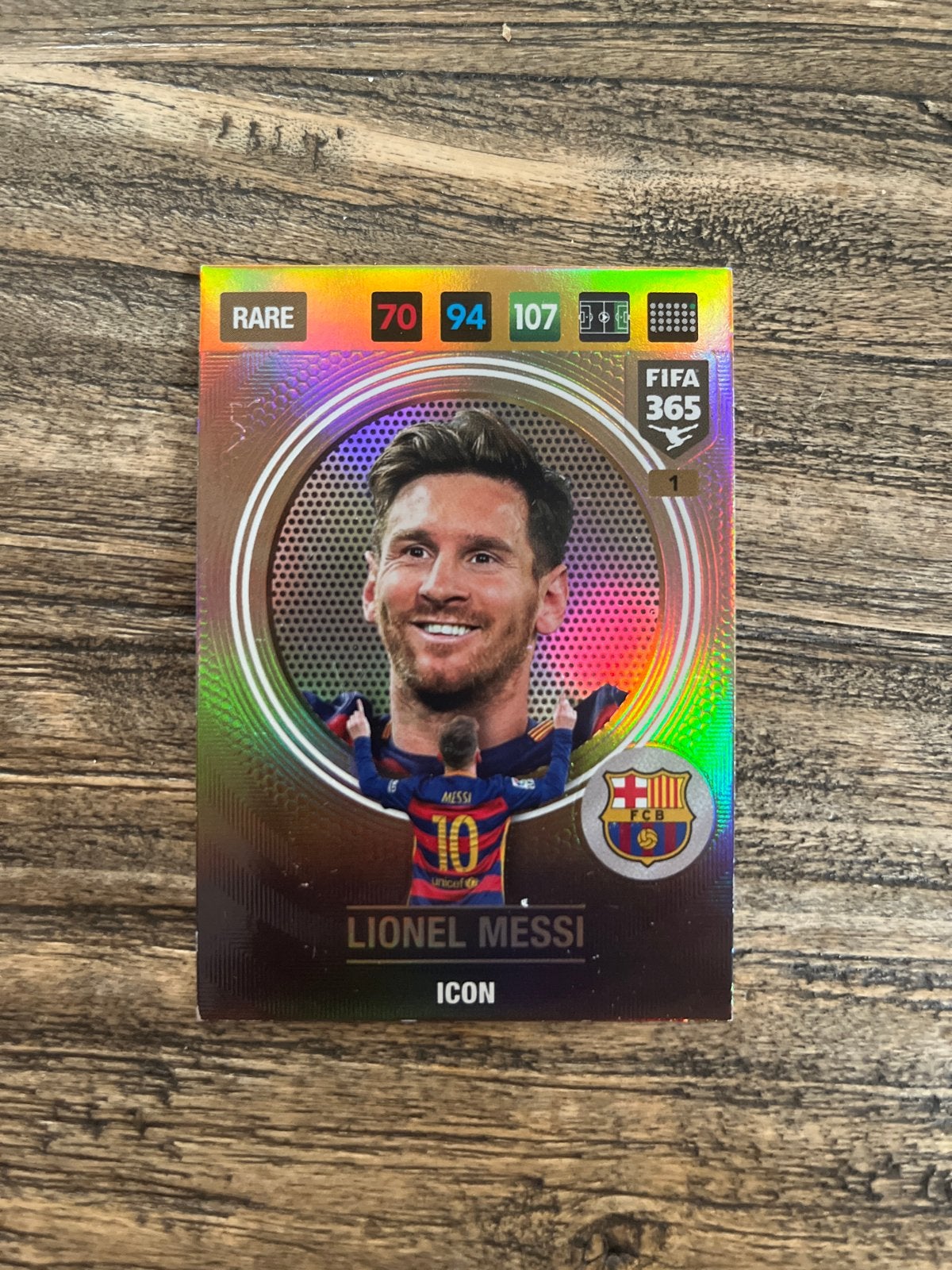 Lionel Messi FIFA 365 Icon Rare Spelerskaart, Ophalen of Verzenden, Zo goed als nieuw, Buitenlandse clubs, Spelerskaart