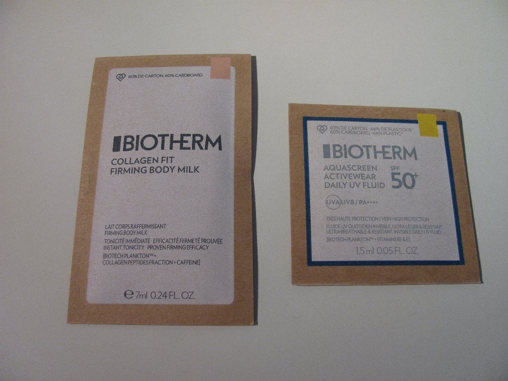 Biotherm Collagen Body Milk + Aquascreen proefje / sample, Ophalen of Verzenden, Nieuw, Bodylotion, Crème of Olie