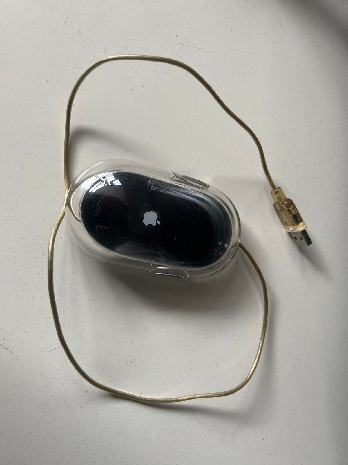 Apple USB Muis - Zwart (Bedraad), Computers en Software, Ophalen of Verzenden, Gebruikt, Bedraad, Muis