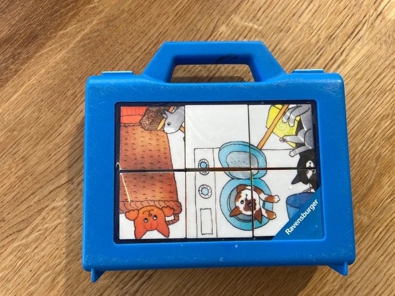 Ravensburger - Blokkenpuzzel - 6 stukjes - Dikkie Dik, Ophalen of Verzenden, Minder dan 10 stukjes, Gebruikt, 4 tot 6 jaar