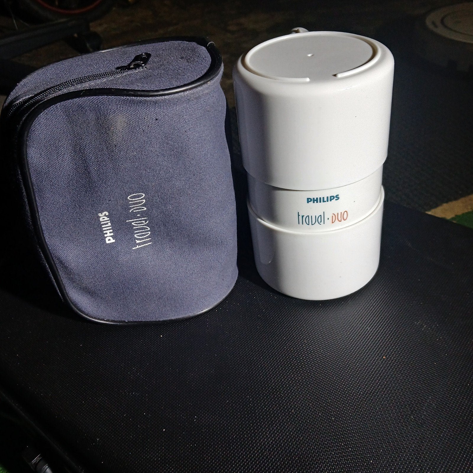 Philips Travel-Duo Koffiezetapparaat met Reisetui, Witgoed en Apparatuur, Gebruikt, Koffiemachine, Gemalen koffie, Ophalen of Verzenden