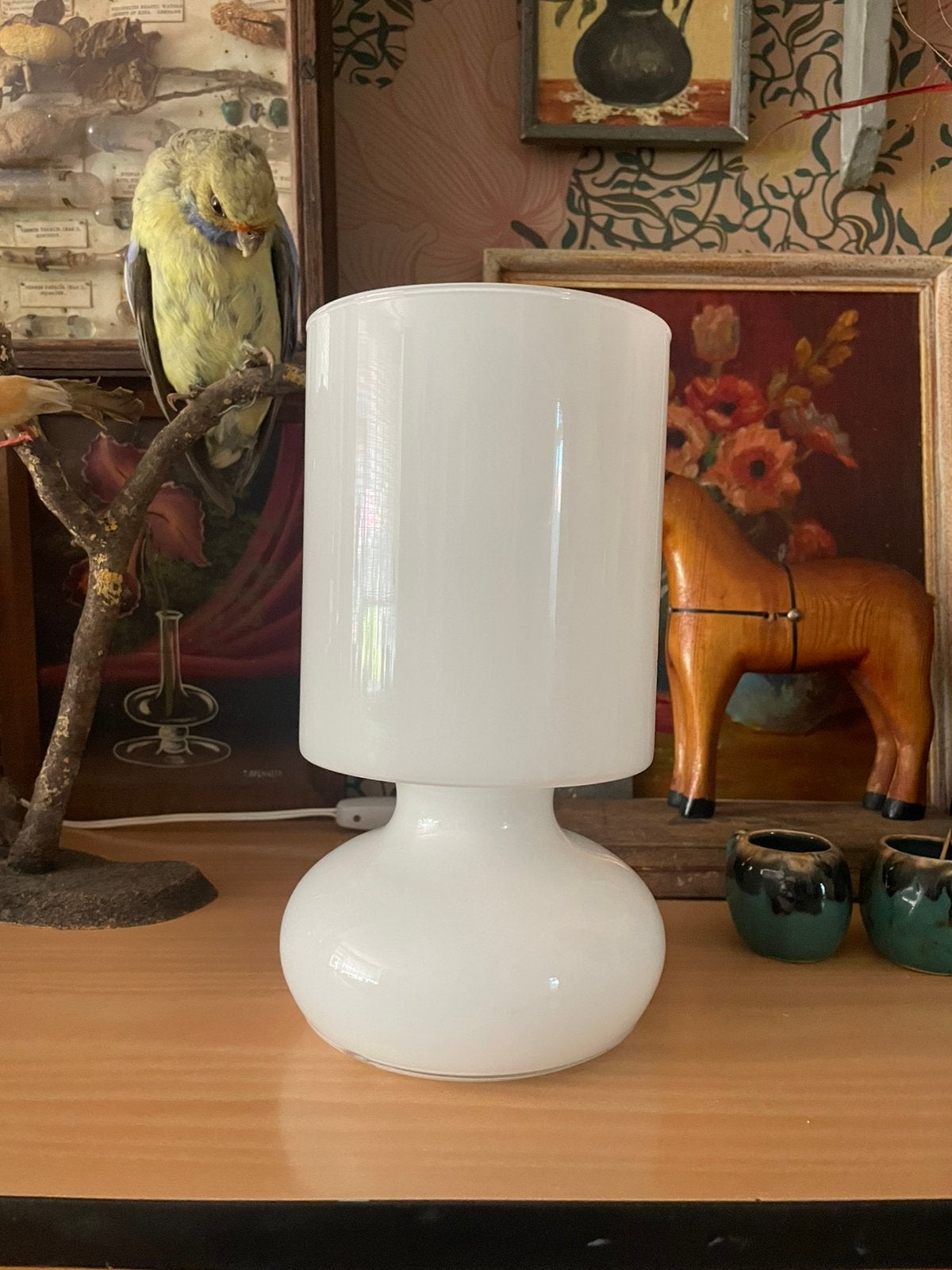 Vintage ikea lykta vaas, Overige kleuren, Ophalen of Verzenden, Minder dan 50 cm, Glas