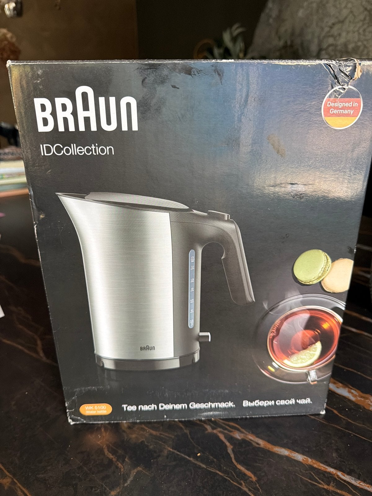 Braun IDCollection WK 5100 Waterkoker - Nieuw in doos, Witgoed en Apparatuur, 1 tot 2 liter, Ophalen of Verzenden, Nieuw, Rvs